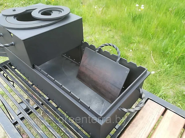 Кованый мангал-очаг "Бухарест"