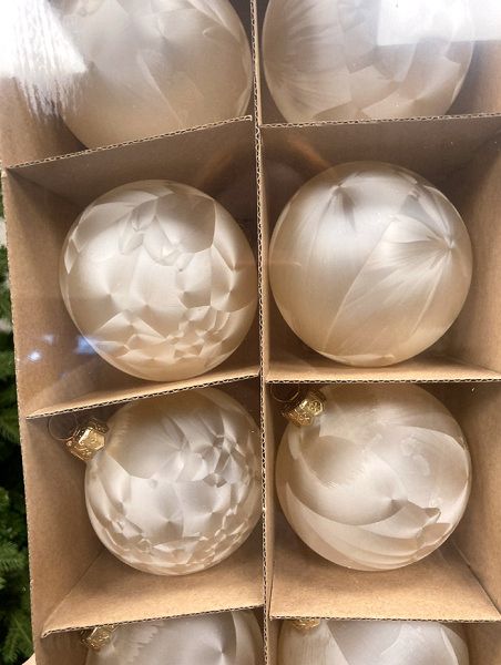 Шар елочный стекл. 8 см, [58]