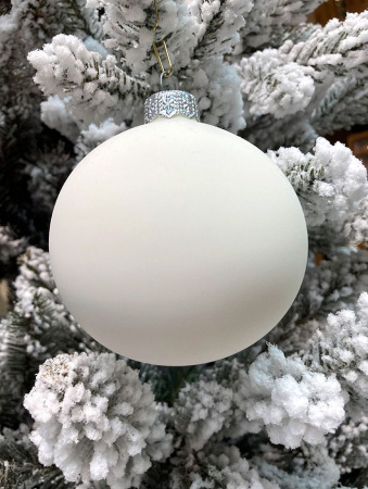 Шар елочный стекл. "Глянцевый" 8 см, [G-97]