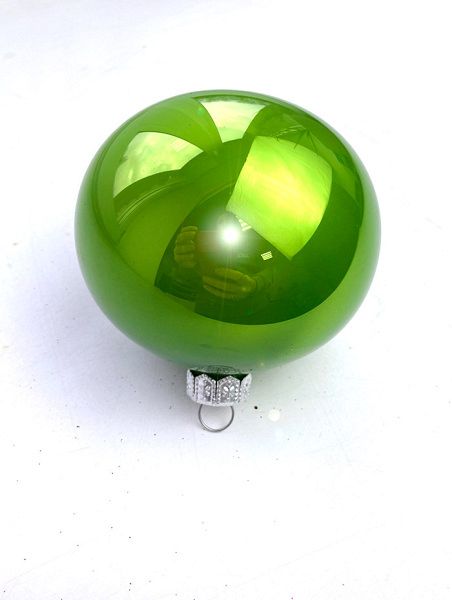 Шар елочный стекл. 8 см, [G-157]
