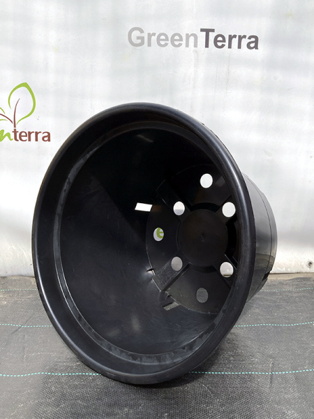 Горшок круглый под саженцы 25л, ø 43см, высота 26 см