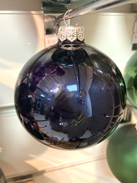 Шар елочный стекл. 8 см, [G-47]