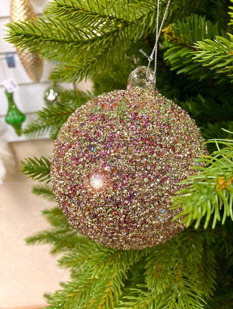 Шар елочный стекл. [63755]