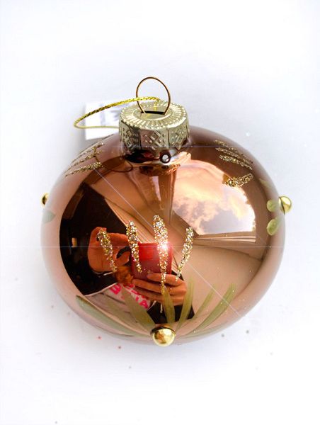Шар елочный стекл. [0318-1]