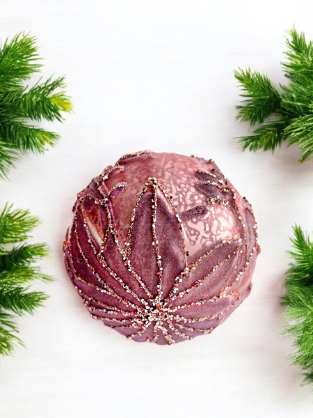 Шар елочный стекл. [5948-28]