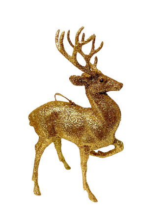 Елочное украшение блестящий олень [55674]