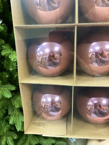 Шар елочный стекл. 8 см, [181]