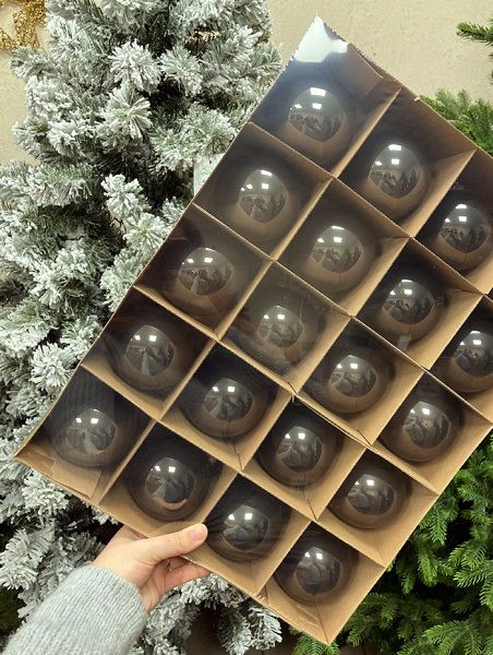 Шар елочный стекл. 8 см, [149]