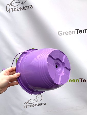 Кашпо подвесное, лаванда, ø 22см, высота 15см, объём 3.5л., формованное