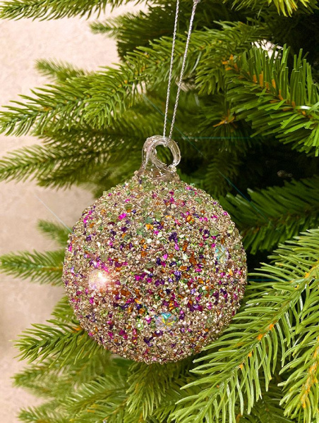 Шар елочный стекл. [63754]