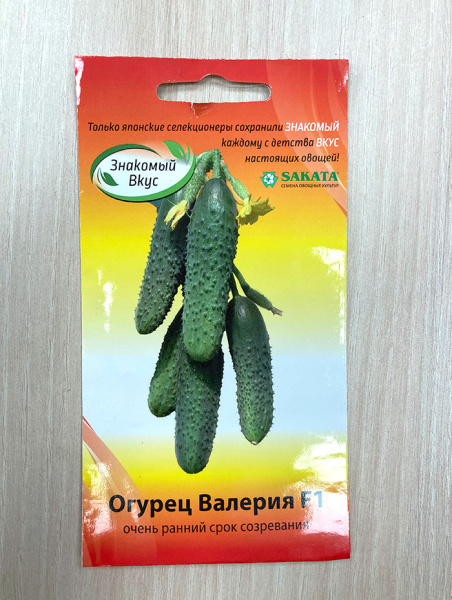 огурец партенокарпический Валерия F1