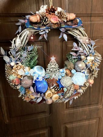 Рождественский венок "Прованс"