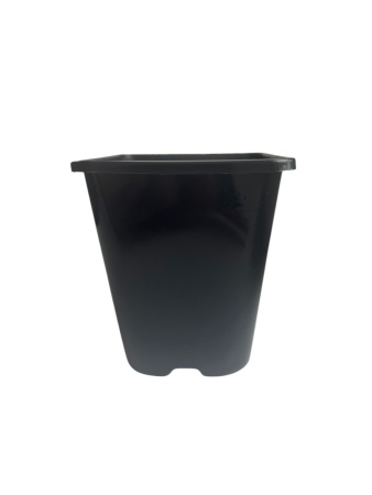 Горшок для рассады квадратный литой 1 л, 11*11*11 см (круглое дно)