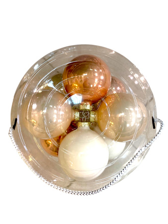 Набор шаров елочных стекл. Cashmere Rose 8см, 16 шт [140883]