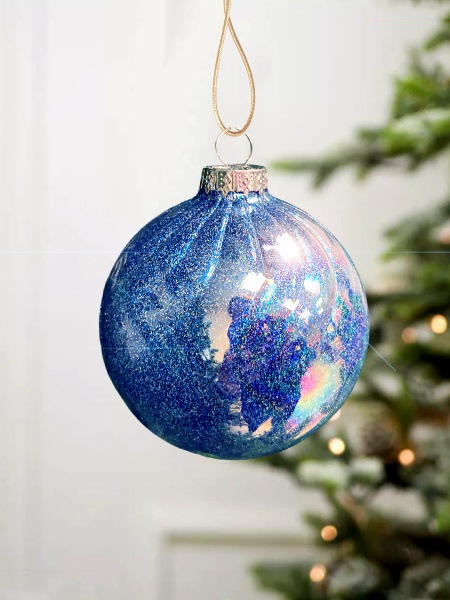 Шар елочный стекл. [5921-1]