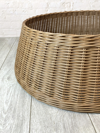 Корзина 70см плетёная под ёлку, разные цвета