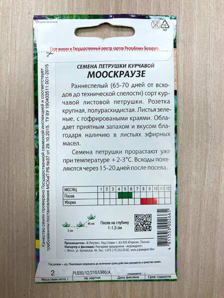 Петрушка курчавая Мооскраузе