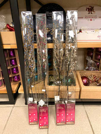 Светодиодная ветвь MicroLED 75см (30LED), цв.тепл. белый [485551]