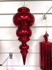 Украшение елочное "Сосулька" 35см красный [HL202509А]