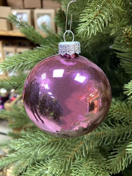 Шар елочный стекл. 8 см, [68]