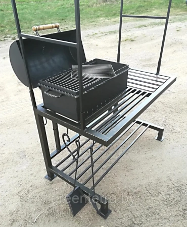 Кованый мангал с крышей "Алник"