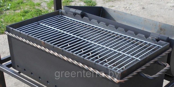 Решетка-барбекю 60х30см для мангала (нерж. сталь)