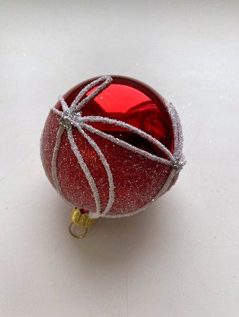 Шар пластиковый декорированный