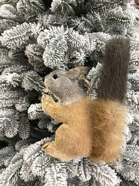 Украшение елочное Белка 33x15x23 см [67580]