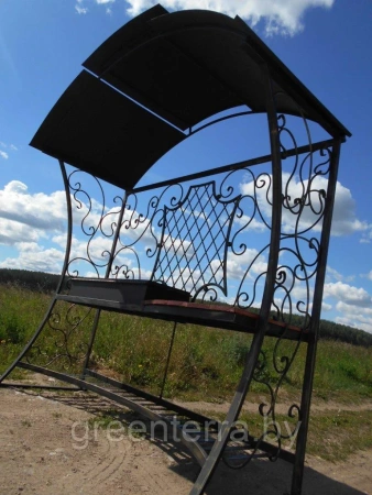 Кованый мангал с крышей "Варвик" плюс