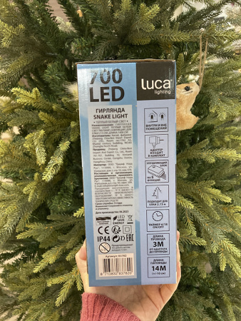 Светодиодная гирлянда Luca Snake, 700 теплых белых LED [83782]