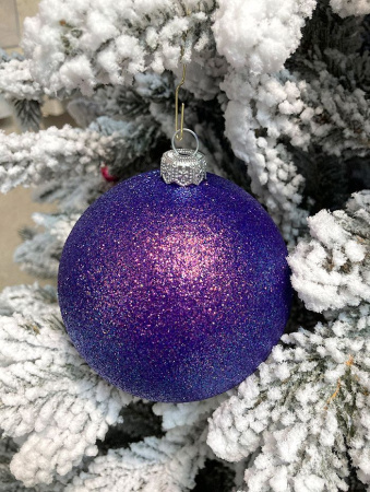 Шары пластиковые, парча фиолетовый хамелеон