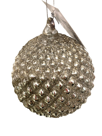 Шар елочный стекл. 10см [67236]