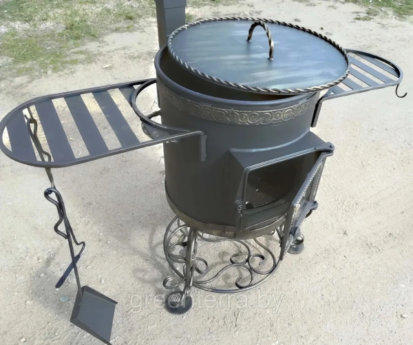 Боковой столик для печи под казан