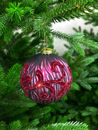 Шар елочный стекл. [5999-8]