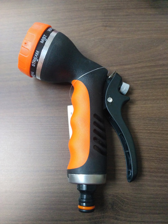 Пистолет поливочный HOBBY 8-функциональный, металлический