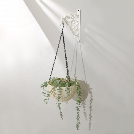 Кронштейн для подвесных кашпо, белый