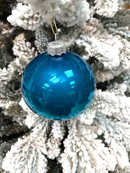 Шар елочный стекл. 8 см, [155]