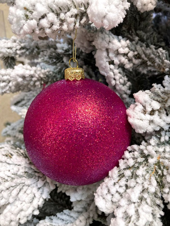 Шары пластиковые, парча малиновый хамелеон