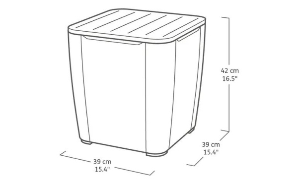 Комплект мебели из искусственного ротанга Iowa balcony, графит [223929]