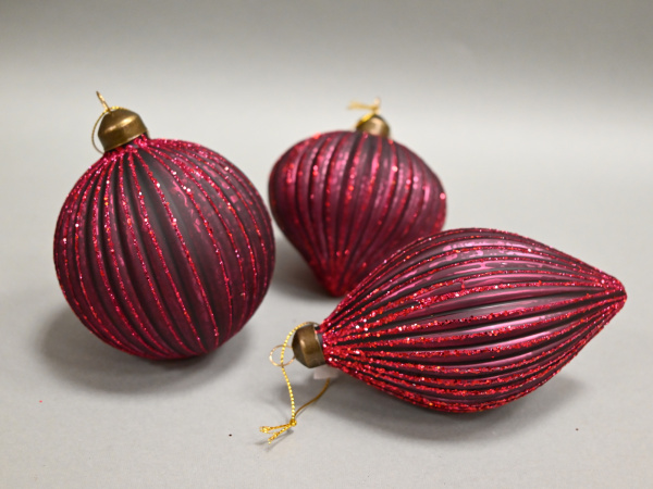 Игрушка елочная стекл. [0624-13]