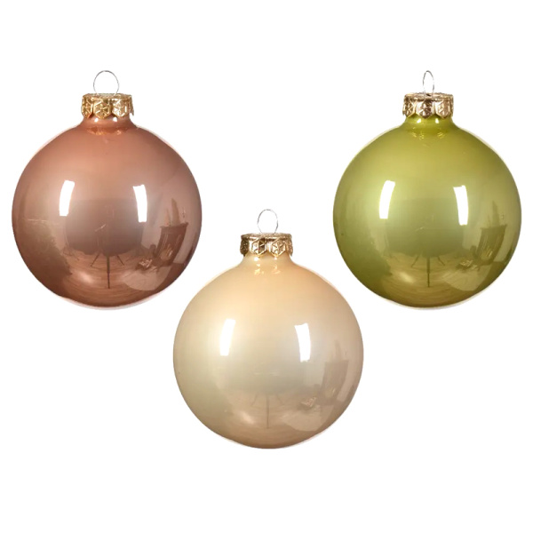 Набор шаров елочных стекл. Весенние Грезы 8см, 16шт [140886]
