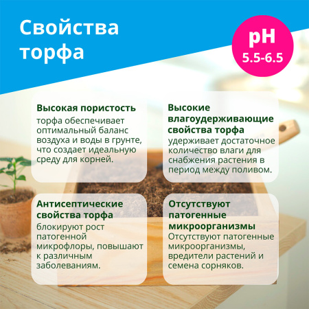 Почвобрикет "Верховой торф раскисленный" 10 л