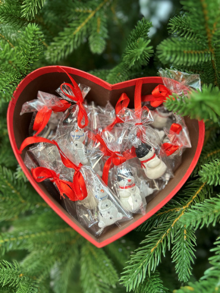 Новогодняя стекл. игрушка‑сувенир "Мини-форма", 1шт. [123049]