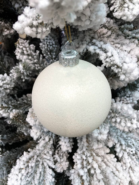 Шар елочный стекл. 8 см, [112s]