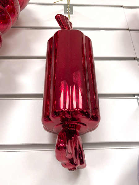 Украшение елочное "Конфета-батончик" 30см красный [HL202518]