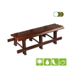 Скамейка садовая без спинки №3 [120-0040], шоколадная