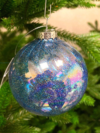 Шар елочный стекл. [5921-1]