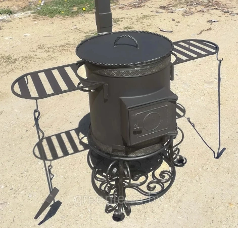 Боковой столик для печи под казан