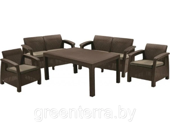 Комплект мебели Corfu Fiesta, коричневый [223230]