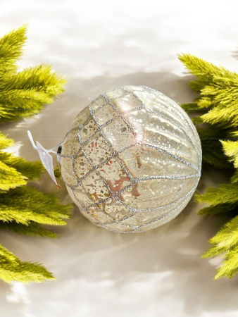 Шар елочный стекл. [5687-8]